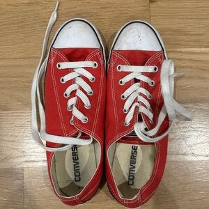 Red ♥️ Low-Top All Star Converse Sneakers {Size 7}
